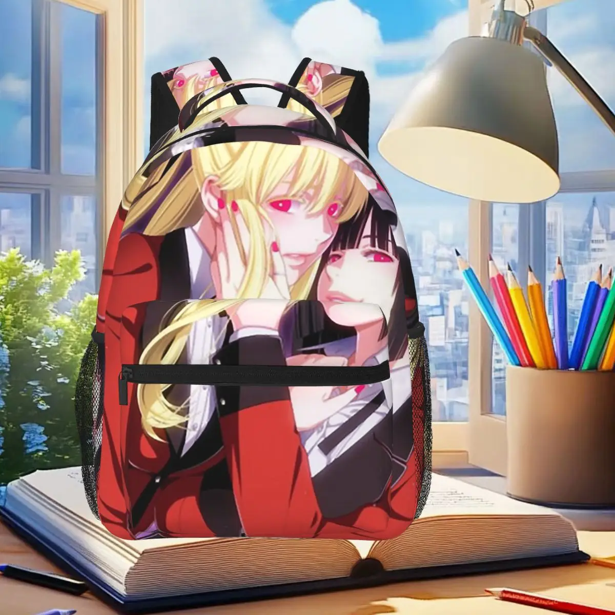 

Ikishima Midari Kakegurui Japan Anime Backpack Student Boys Girls BookBag Children School Bag Laptop Shoulder Bags for Men Women