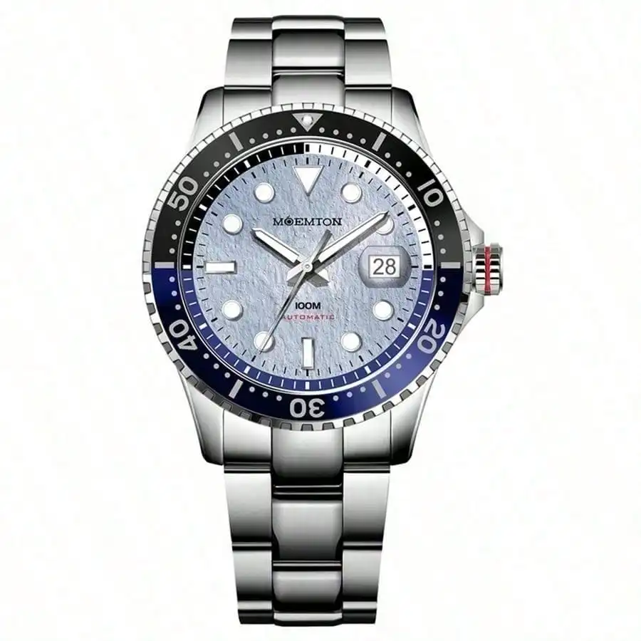 

Мужские часы серии Meteorite с автоматическим механическим механизмом, сапфировым стеклом и ремешком из нержавеющей стали