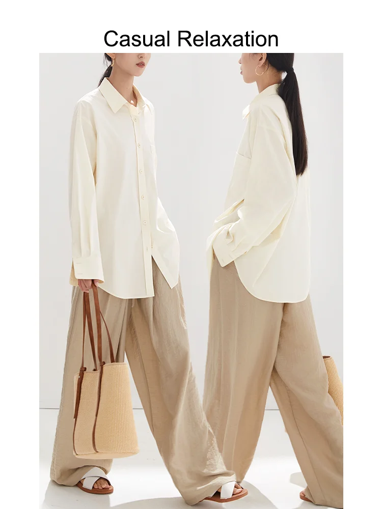 여성용 캐주얼 원피스 통근용 슬림 랜턴 소매 폴리에스터 면 혼방 통기성 편안함