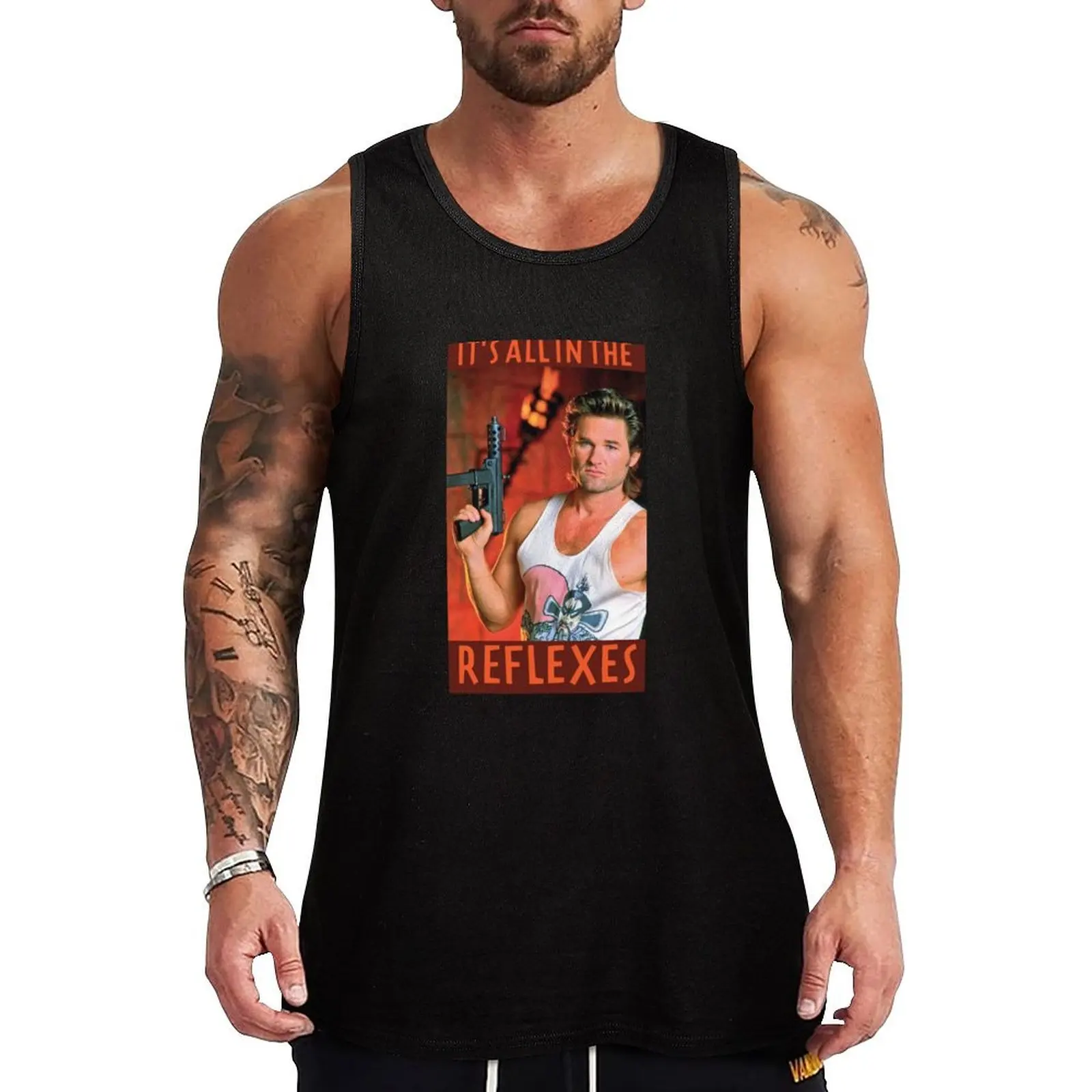 

It's all in the Reflexes Tank Top Stretch Fabric Tank Top Flexible Comfort Sleeveless