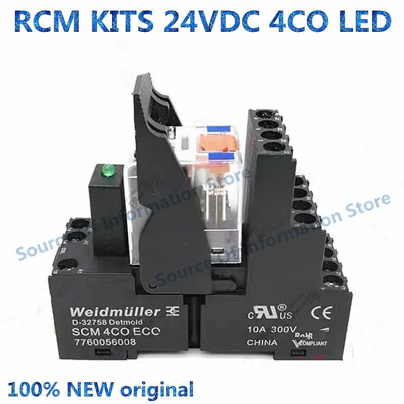 

1PCS Relay RCM KITS 24VDC 4CO LED 7760056029 RCM570024 100% New original