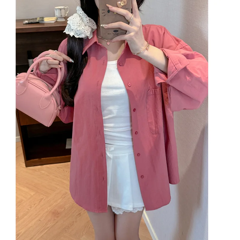 Shirt Women's Long Sleeve Fashion Vest Jacket Spring Summer Shirt Top