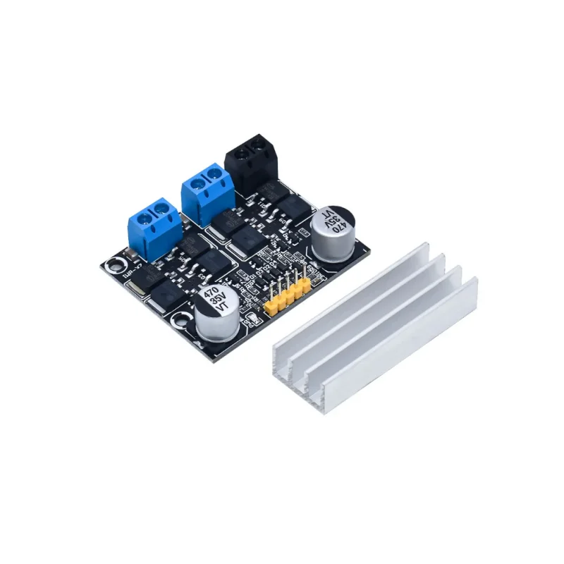10A dual DC motor drive module forward and reverse PWM speed regulation dimming 3-18v low voltage high current