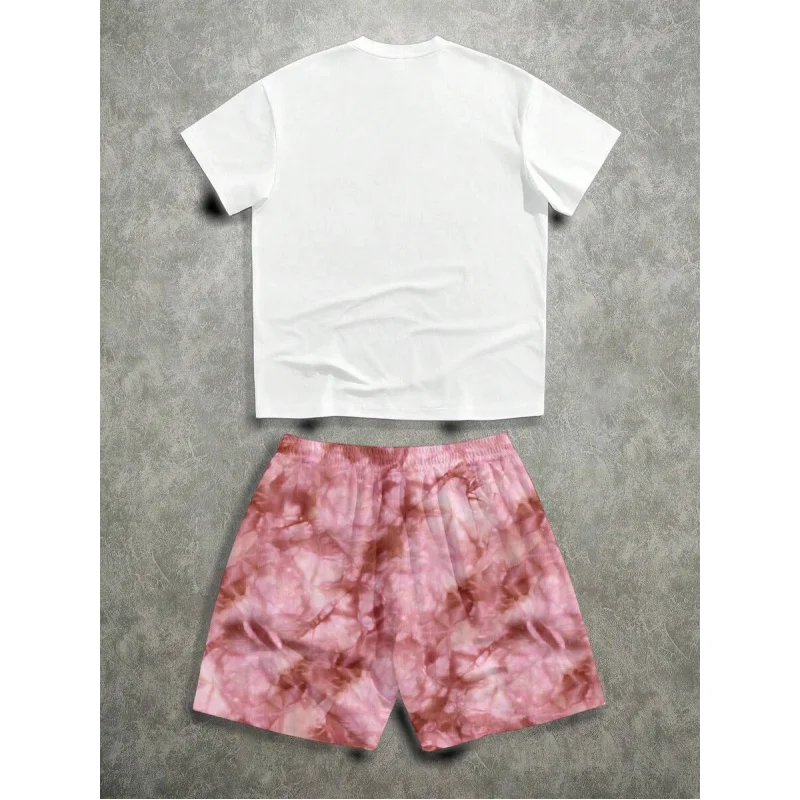 Clothes for Man 2 Piece Outfit Set Men's Streetwear Setup Men's Summer Tracksuits Man Short Sets Y2k Tracksuit Sports Suits New
