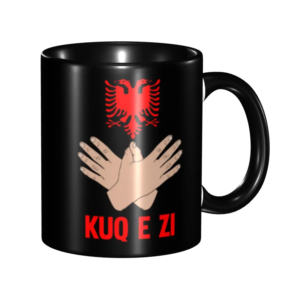 Albanian Flag Albania Eagle Coffee Mugs DIY Custom Ceramic Mug Creative Present
