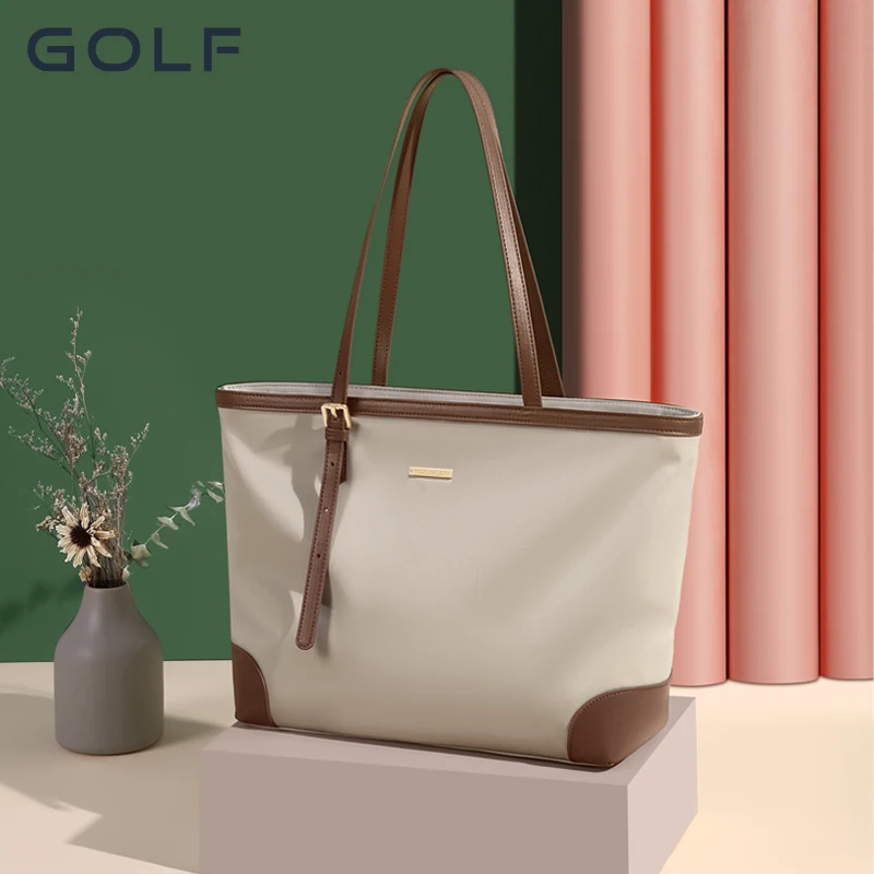 Golf Tote Bag for Women, Large Capacity Shoulder Bag, Casual Commuting Trendy Handbag, New Canvas Bag, Autumn and Winter, 2024