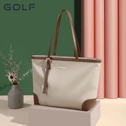 Golf Tote Bag for Women, Large Capacity Shoulder Bag, Casual Commuting Trendy Handbag, New Canvas Bag, Autumn and Winter, 2024