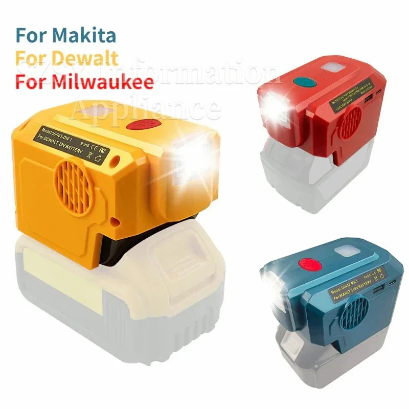 To AC 110V/220V Power Inverter for Makita/Dewalt/Milwaukee 18V 20V Li-ion Battery Portable Outdoor Power Inverter Generator New