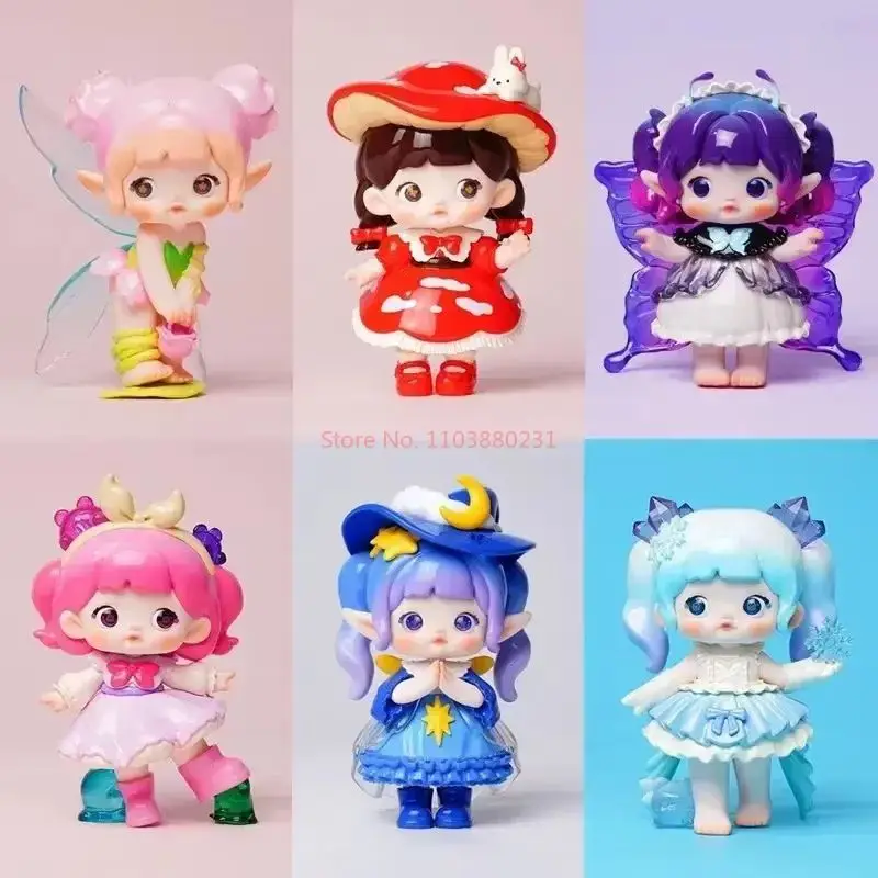 Nommi Little World Series Blind Box Mystery Box Toys Cute Anime Action Figure Desktop Ornament Model Kawaii Girls Birthday Gift