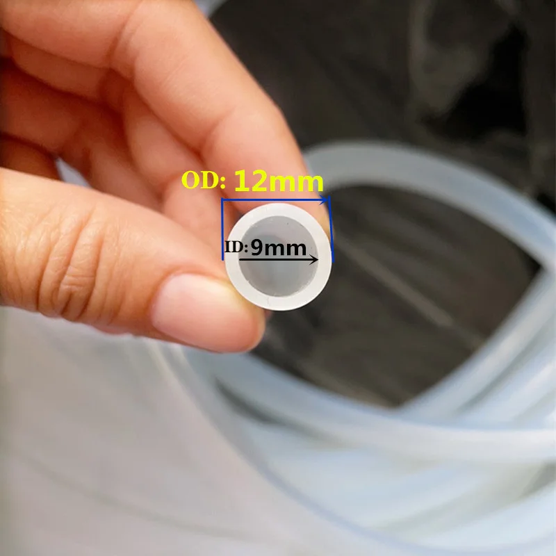 ID 2mm-20mm O-type Silicone Hose Peristaltic Pump Tube Flexible Food Grade Clear Translucent Tube Beer Pipe Milk Hose Pipe