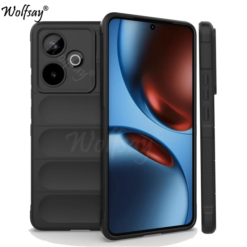 حافظة هاتف مقاومة للصدمات لهاتف Realme GT 7 حافظة صينية مضادة للانزلاق من السيليكون الناعم غطاء خلفي لهاتف Realme GT 7 حافظة لهاتف Realme GT 7T 7 Pro