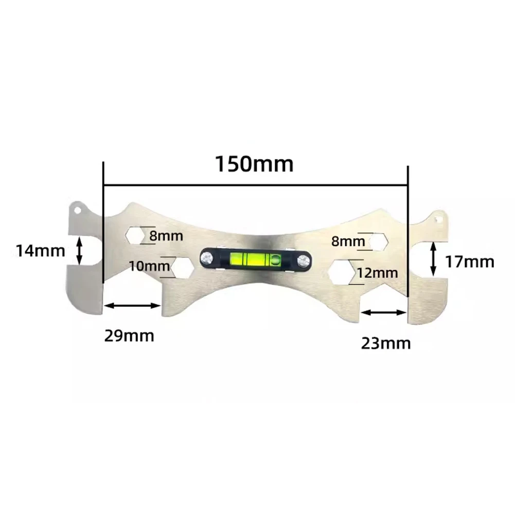 2pcs Wrench For Shower Faucet Curve Angle Level Ruler Wrench Bathroom Faucet For Bathroom Installation And Maintenance