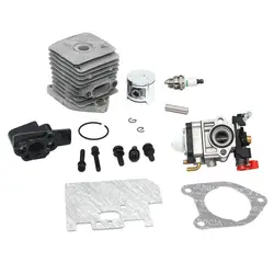 Kit de pistón de cilindro apto para soplador de recortadora Homelite de 25CC, B25C, B25S, BC800, BC900, C300, UT20696, D725CD, UT20695, UT20713, D725CDE