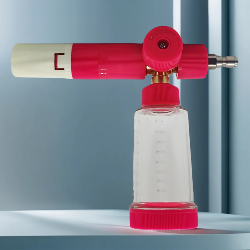 100 مللي وعاء رغوة المياه مع 1/4 بوصة موصل سريع الصابون رغوة رذاذ زجاجة قابل للتعديل غسيل السيارات رغوة البخاخ لغسيل السيارات