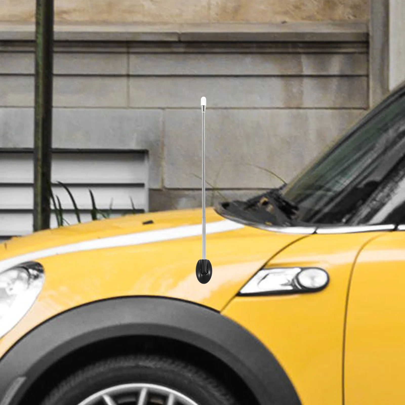 

3 Section Telescoping Car Bumper Corner Antenna Pole Adjustable Parking Assist Driving Protector for Vehicle Safety