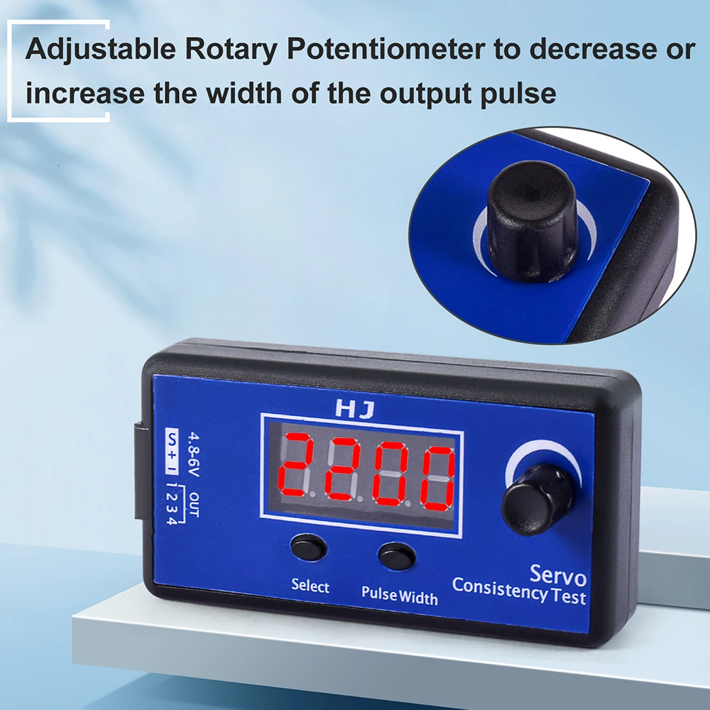 HJ RC servo teszter ESC Állag kontroly 4 servos számára RC Helikopter Léghajó autó Digitális  Kormánymű servo 2us multi-function