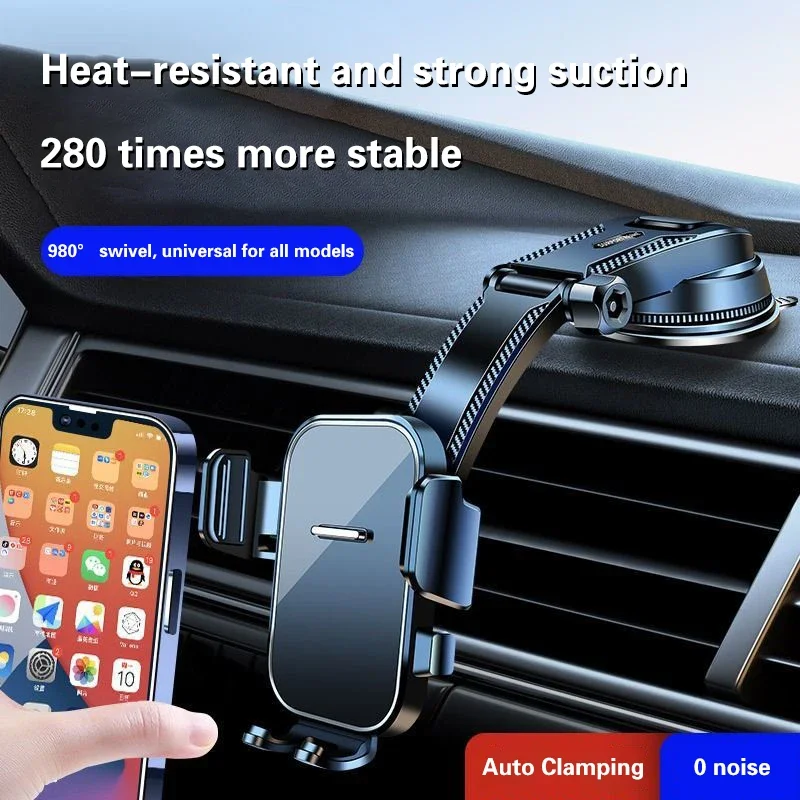 Car Phone Holder Stand Gravity Dashboard Phone Holder Mobile Phone Support Universal For iPhone 13 12 11 Xiaomi Samsung