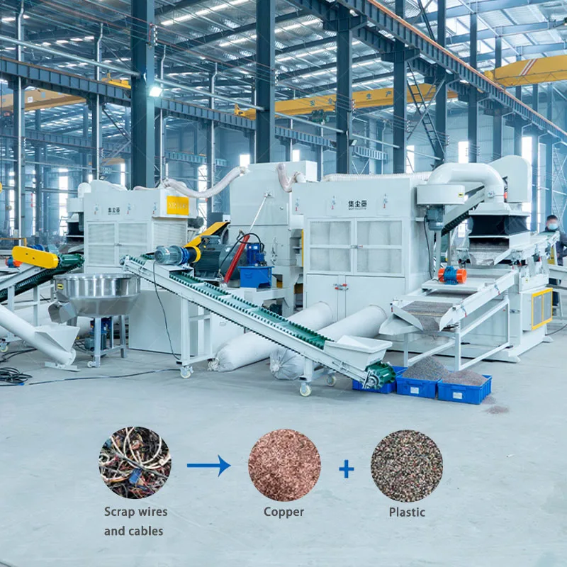 High Efficiency Scrap Copper Wire Shredder Metal Chopper Machine for Sale Producing 99.9% Mulberry Purity Granules