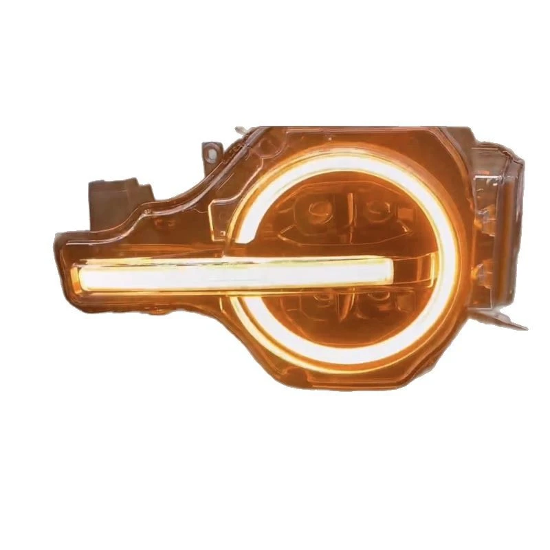 

Подходит для Ford Bronco Яркая светодиодная фара Angel Eye дальнего света с электрической регулировкой