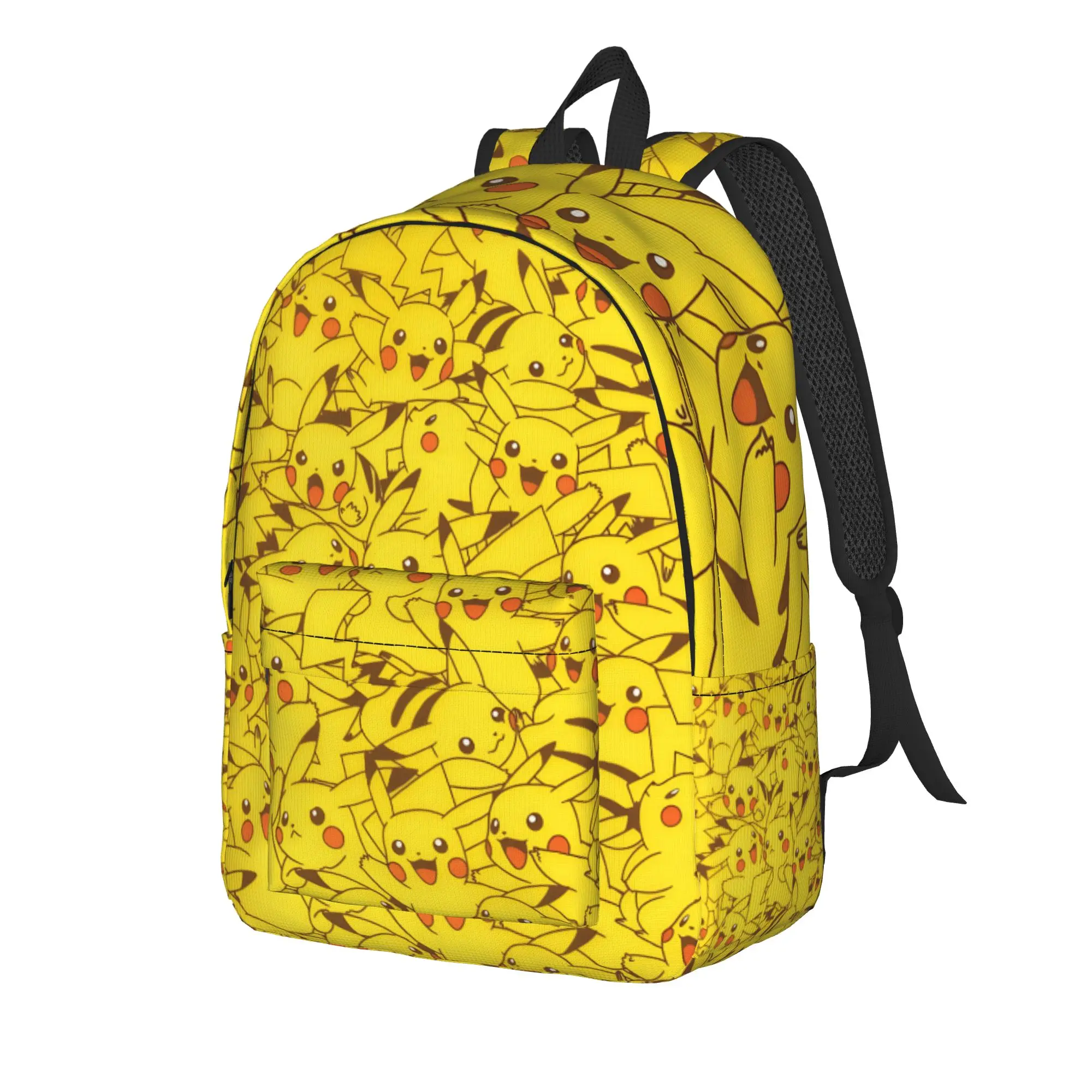 Fashion Pokemon Pikachu Backpack  Mochilas New Campus Zipper Closure Rucksack
