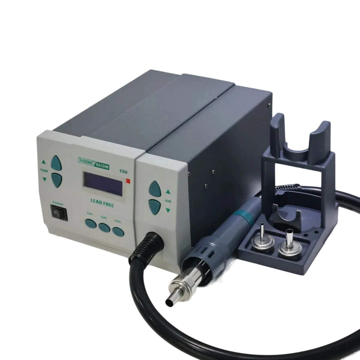 YAOGONG 861DW 1000W bezołowiowa stacja rozlutowująca na gorące powietrze do płyty głównej telefonu komórkowego PCB naprawa termostatyczna gorąca wiatrówka