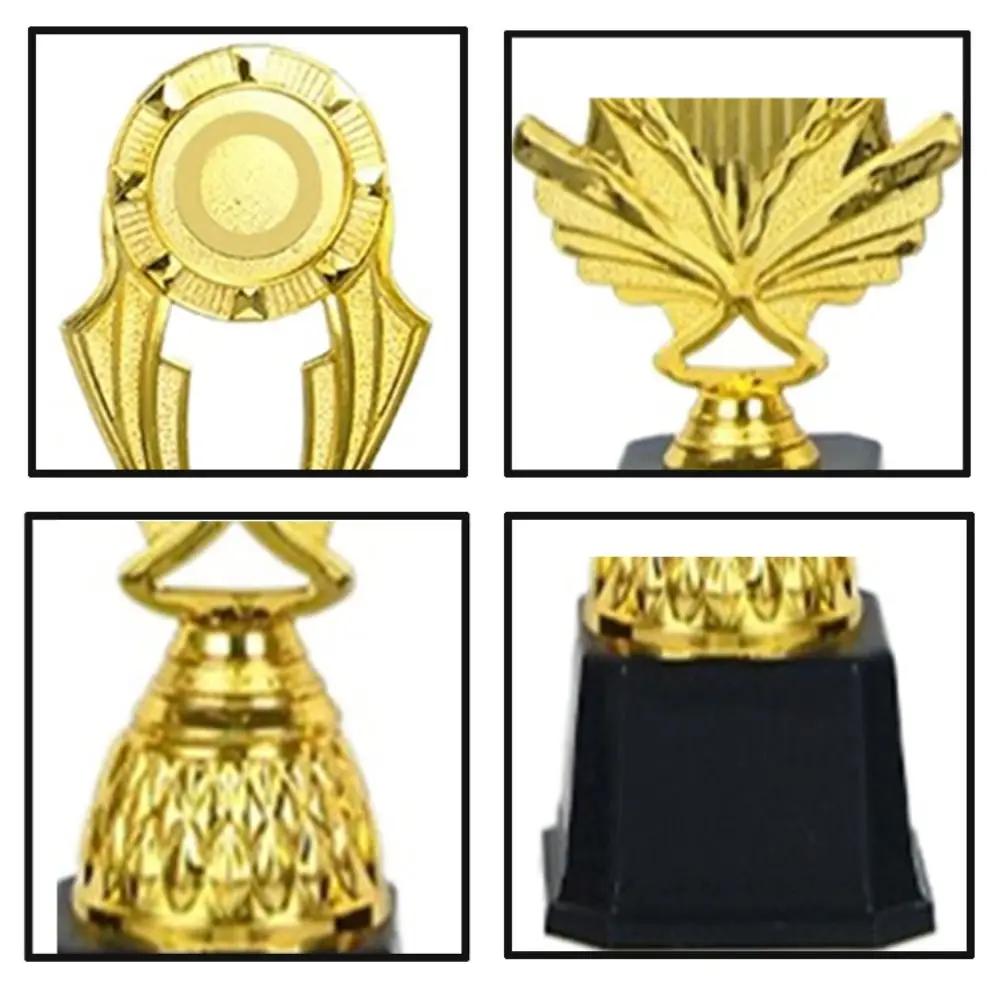 Golden Award Trophy Plastic Singing Dancing Competition Reward Prize Cup Sports Game Souvenir Winner Award Trophy Toy