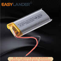 Silicone Wires 3.7V 2000mAh 102560 Lithium Li Polymer Lipo Rechargeable Battery  For E-book power bank DIY Tablet PC
