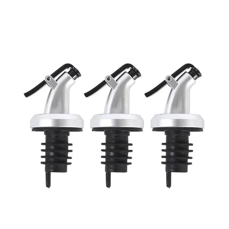 

Oil Bottle Stopper Lock Plug Seal Leak-proof Food Grade Rubber Nozzle Sprayer Liquor Dispenser Wine Pourer Kitchen Bar Tool