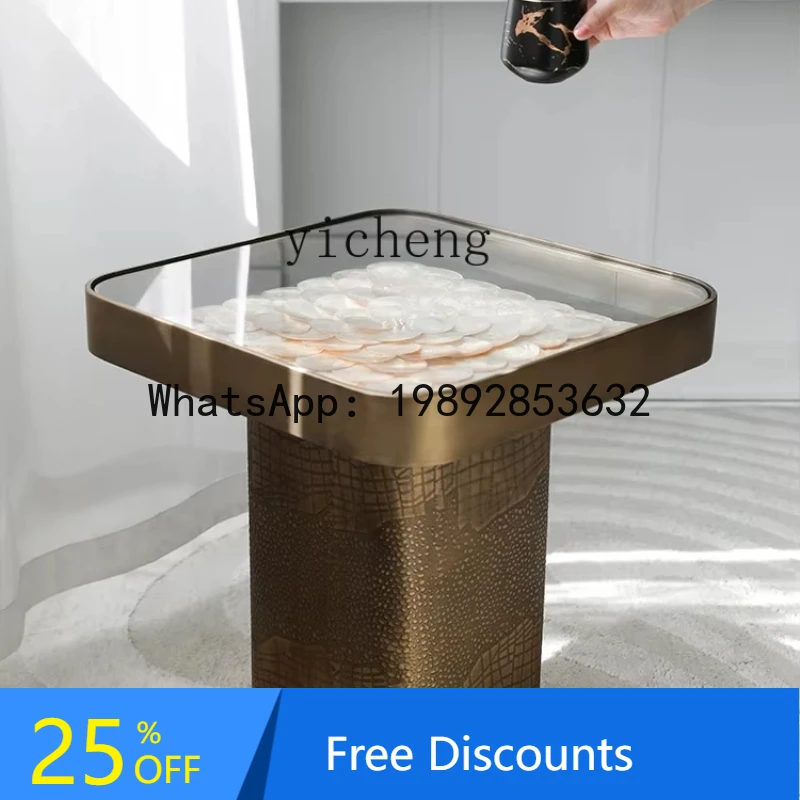 coffee table creative living room shell sofa corner table high-end sense household side table