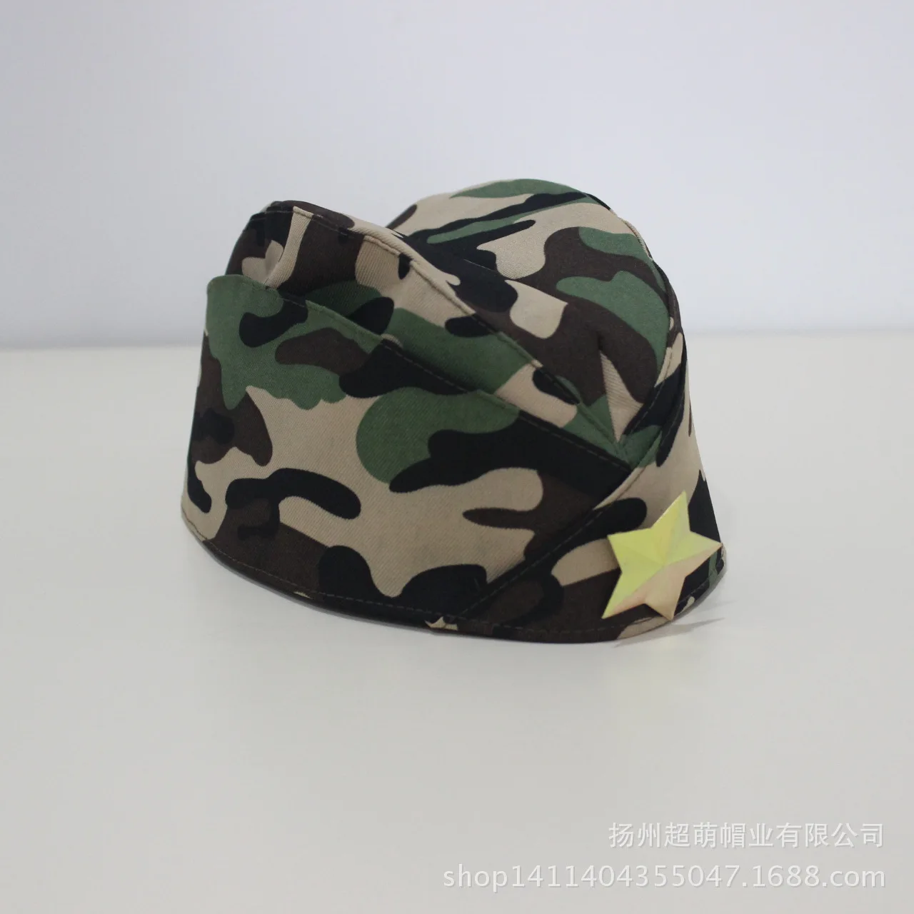 Performance Garrison Cap Canvas Sailor Dance Boat Hat Russian Role-play Star Side Cap for Party Cosplay Performance