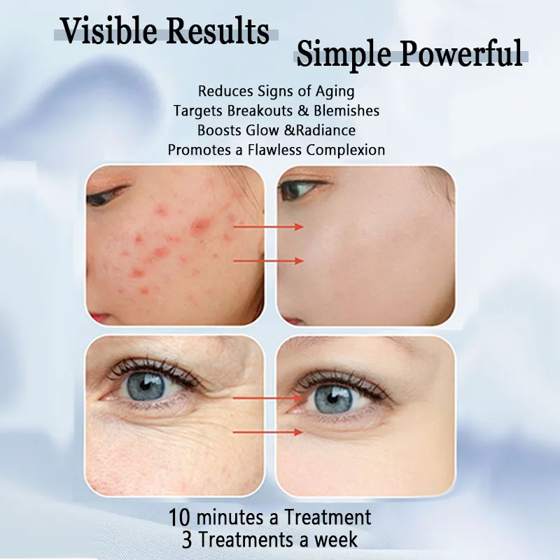 High Frequency Skin Therapy Wand Machine Acne Skin Rejuvenation Tightening Spot Wrinkle Reducing Tool Beauty Facial Care SLY005