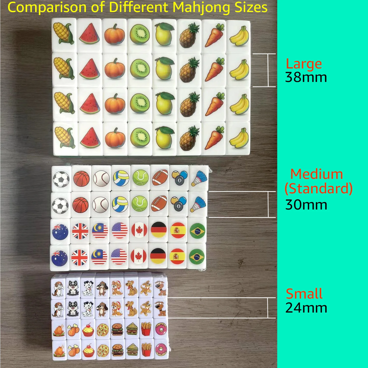 64+1 Blocks Seaside Escape Mahjong Game with Pattern of Flag Ball Animals Relax Time Single/Double Play Fascinating fun game