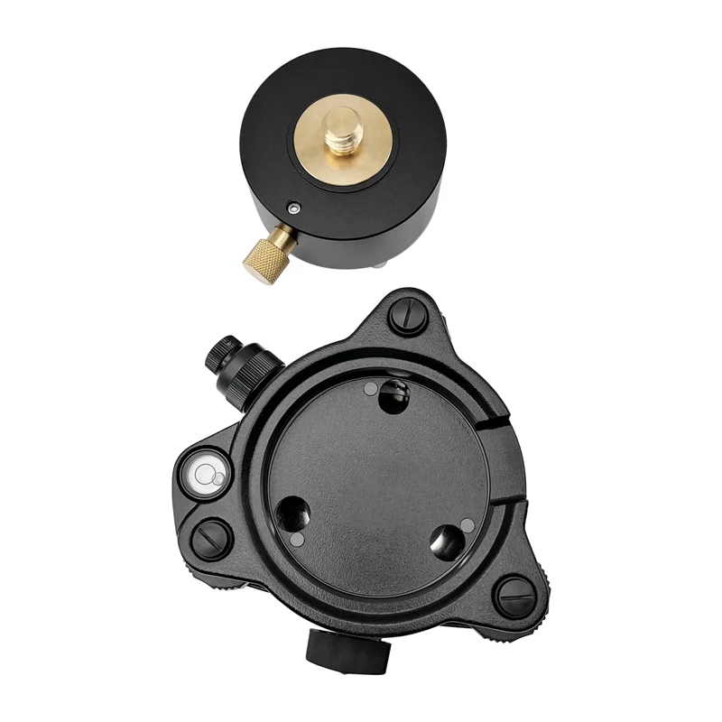 

Новый черный трегер с оптическим отвесом и вращающимся адаптером трегерта трехэра со съемным центром и винтом 5/8 "x11 для GNSS