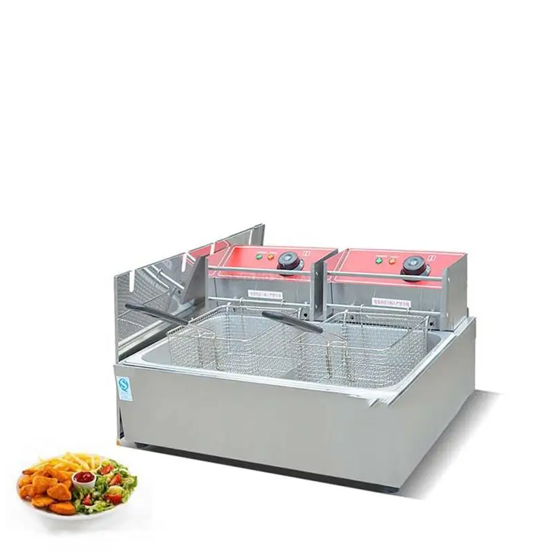 Stainless Steel High Power Fast Heating Deep Electric Fryers for Commercial French Fries Fried Chicken
