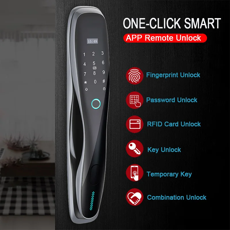 TIAGO A1 Smart lock High quality anti-theft door, guest room door, Tuya intelligent locking , safety lock , WIFI door lock