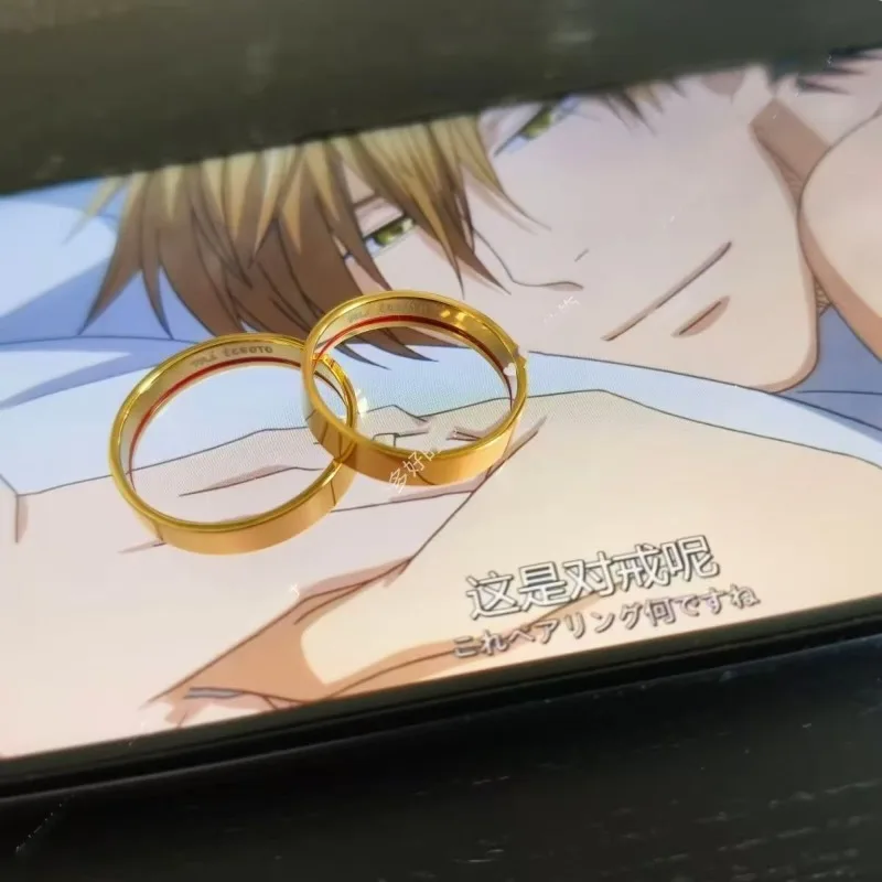 Anillo de Pareja Dakaretai Otoko 1-i Ni Odosarete Imasu Takato Saijo Junta Tono, Colección Anime, Adorno Creativo, Regalo Exquisito