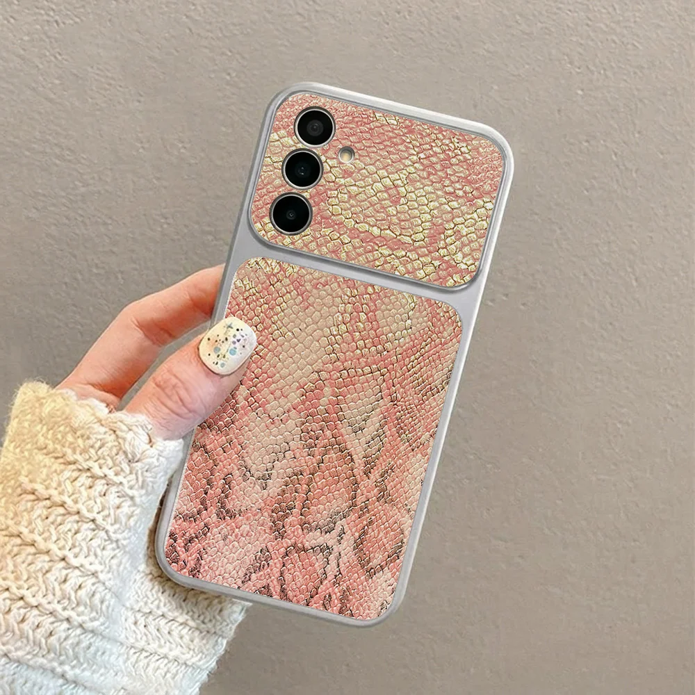 Large Window Snake Print Phone Case For Samsung A57 5G A56 A55 A54 A53 A37 A36 A35 A34 A27 5G A26 A25 A17 A16 A07 A06 Case Cover view 6