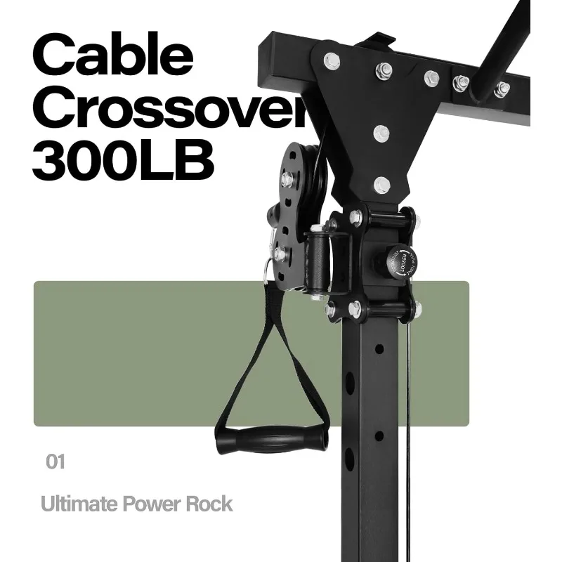 MAJOR FITNESS Drone1 Power Cage - Multi-Function Power Rack for Home Gym, Squat Rack, Cable Crossover System, for Strength