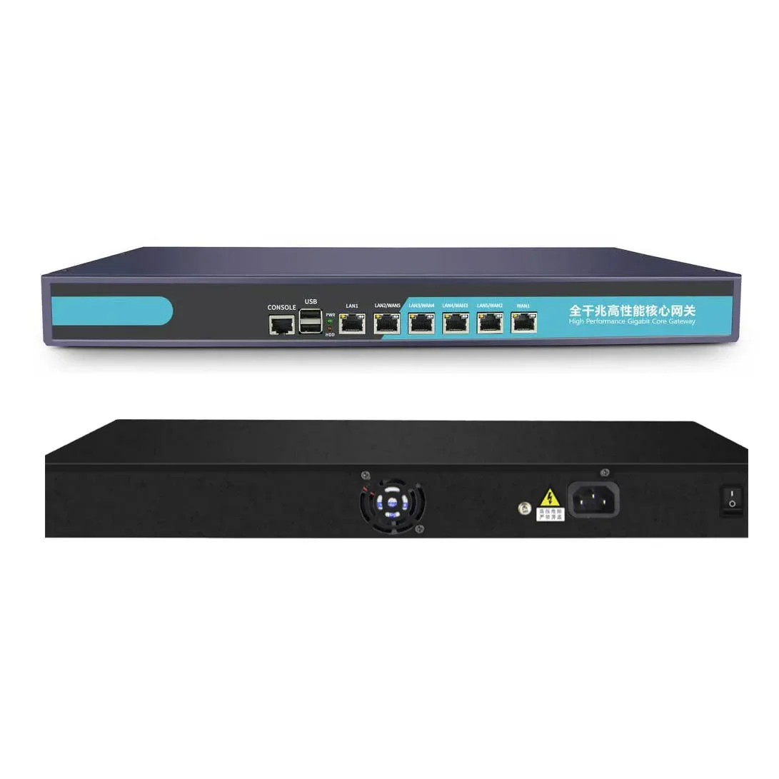 202619-inch 1U 6-Port Gigabit Router With 128 APs & 500 Devices VPN & Cloud Management IoT Solutions & Software