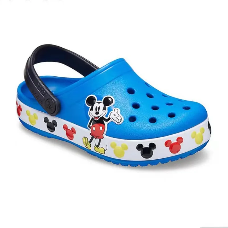 

Disney Anime Sandals Cartoon Cute Minnie Mickey Baotou Beach Shoes Boys and Girls Outdoor Leisure Hole Shoes Children's Day Gift