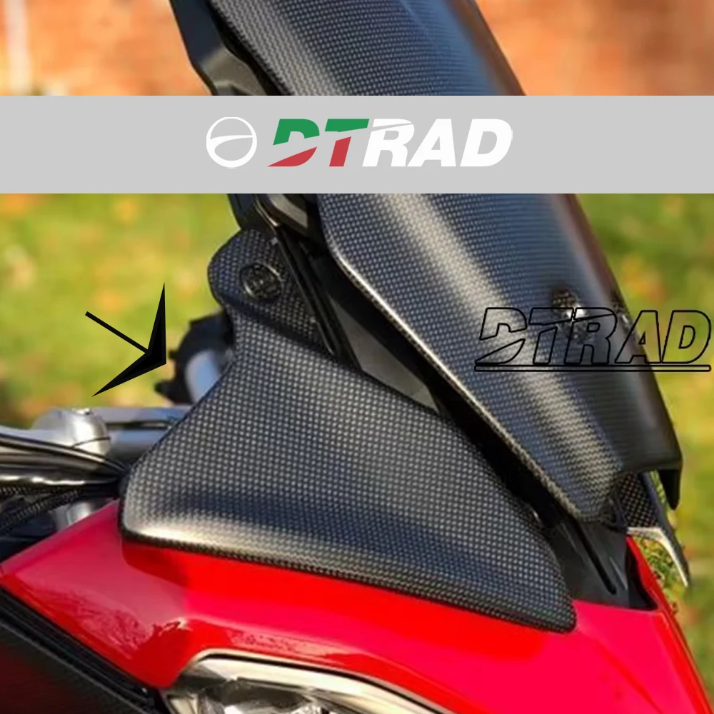 

For DUCATI Multistrada V4 V4S Pikes Peak Rally 2021-2023 Carbon Fiber Front Fairing Side Panels Motorcycle Wind Deflector Shield