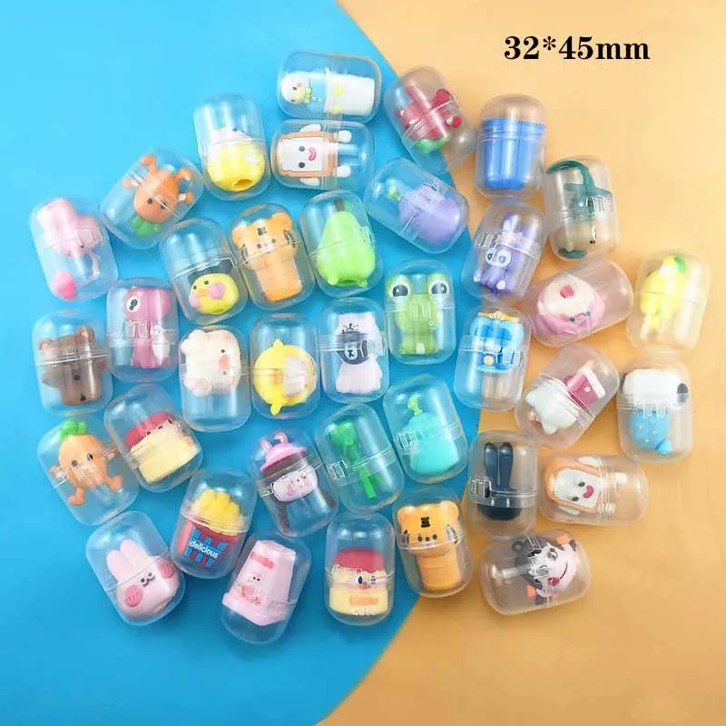 5Pcs New Twister Toy Eggs 32mm-55mm Cartoon Cute Little Animal Car Toy Ball Party Favors Surprise Egg Children's Birthday Gifts