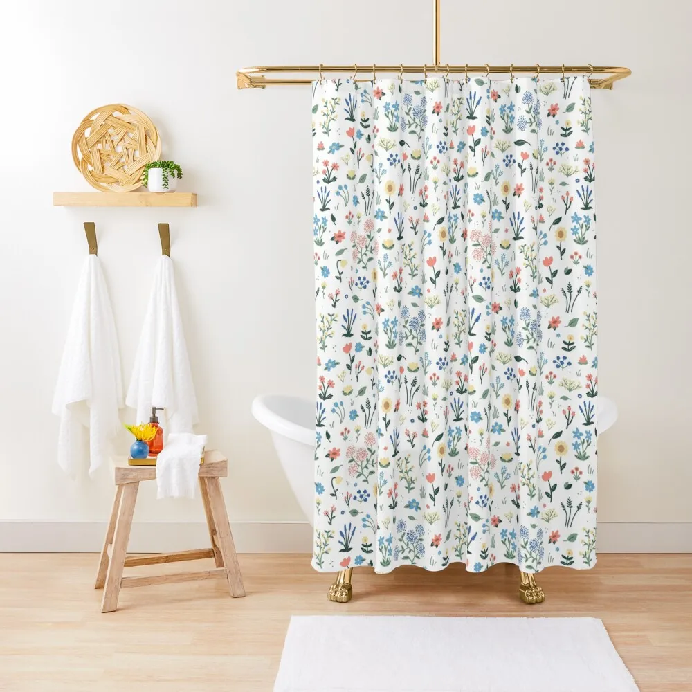 

Dainty Flowers Pattern Shower Curtain Shower For Bathrooms Window Bathroom Decor Bathroom And Shower Products Curtain