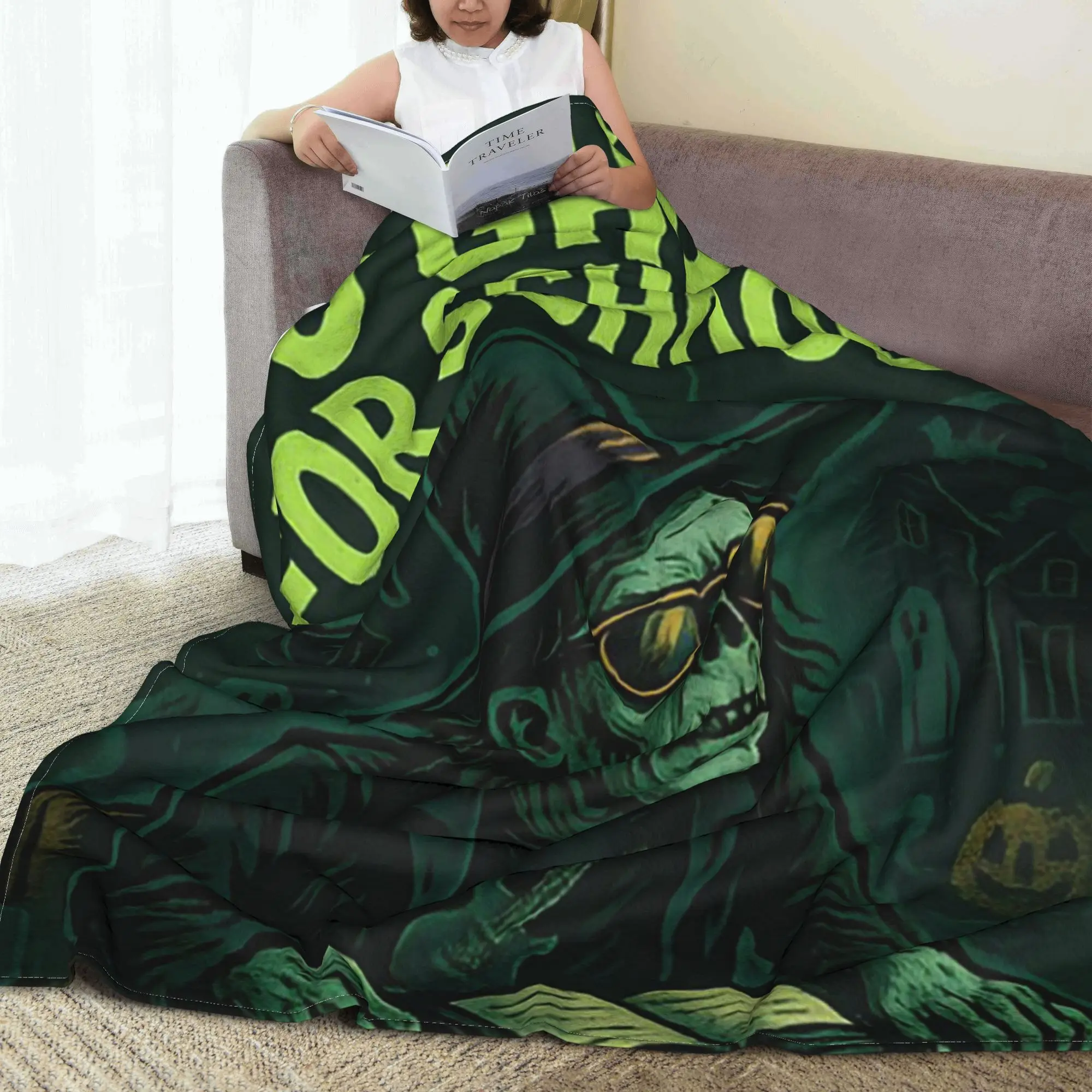 

Одеяла Too Ghoul для школы, супермягкое флисовое одеяло для дивана, постельное белье, офисные пледы, покрывало, одеяло