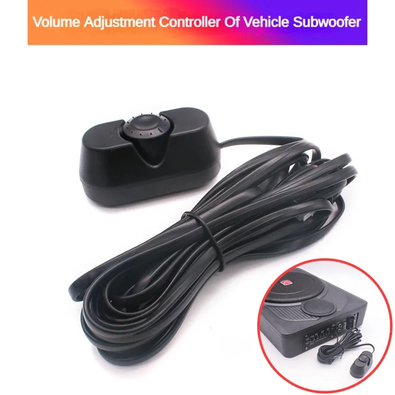 

4m Car Amplifier Subwoofer Remote Volume Adjuster Tuner Controller Adjustment Control Speaker Amplifier System Car Accessories