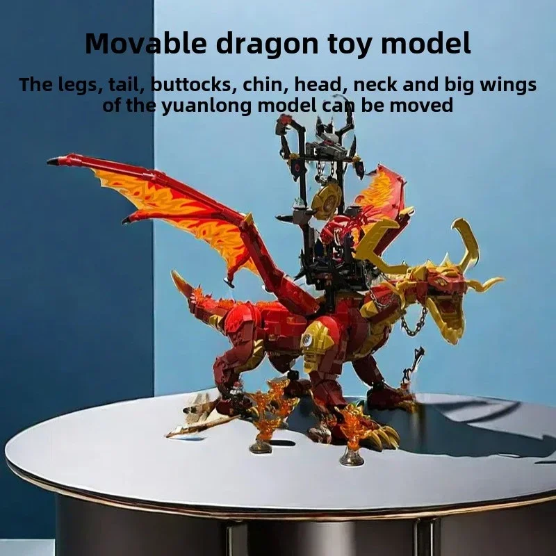 

MOC Mighty Source Dragon of Motion Creative Building Block Toy Decorations Children's Toys for Gifts