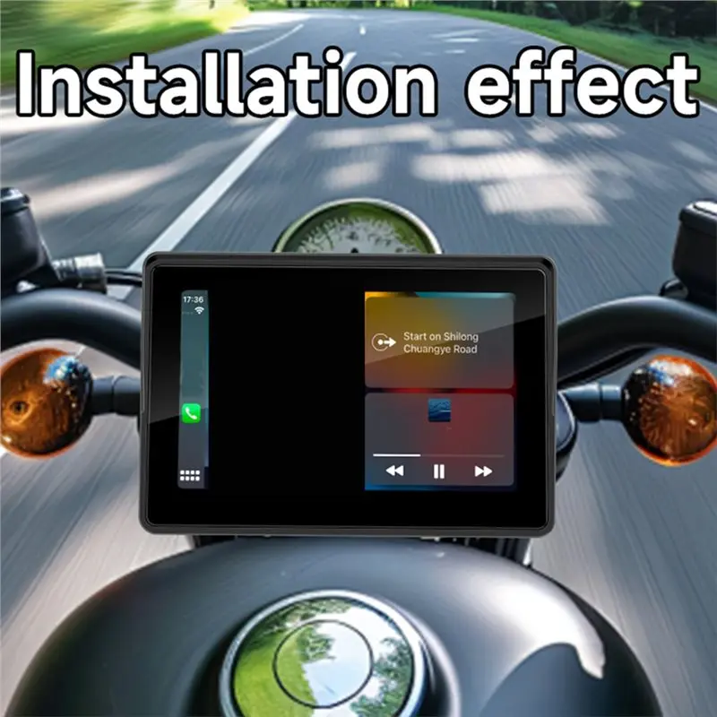 Strange Bluetooth Enabled 5 Inch Navigation Screen For Motorcycle Waterproof Portable Wireless Carplay Android Auto MP5 Player