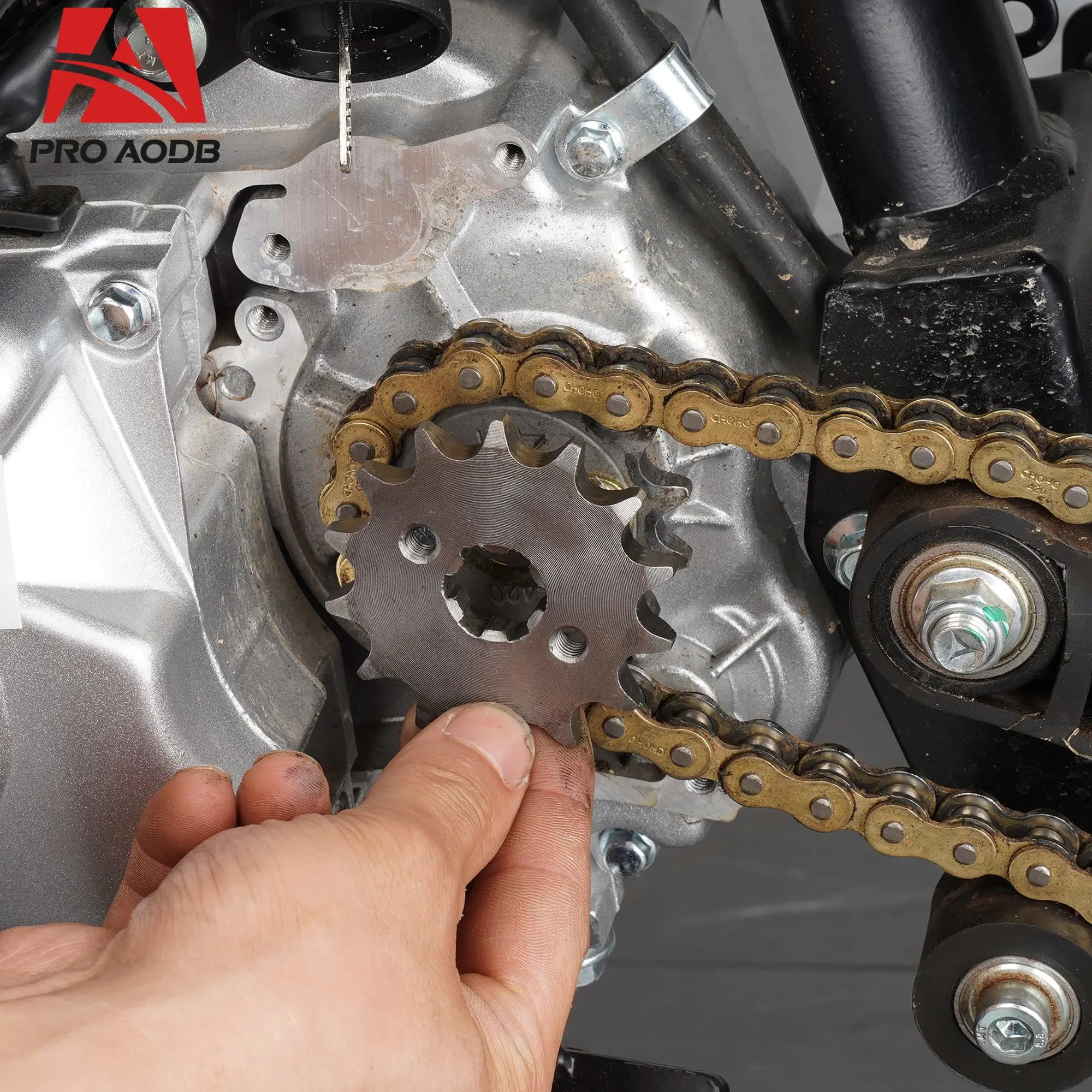 10/12/13/14/15/16/17/18/19 Tooth Front Drive Sprocket Fits 428 Chain 17mm Shaft For 110cc 125cc Motorcycle Repair Spare Parts - view 6