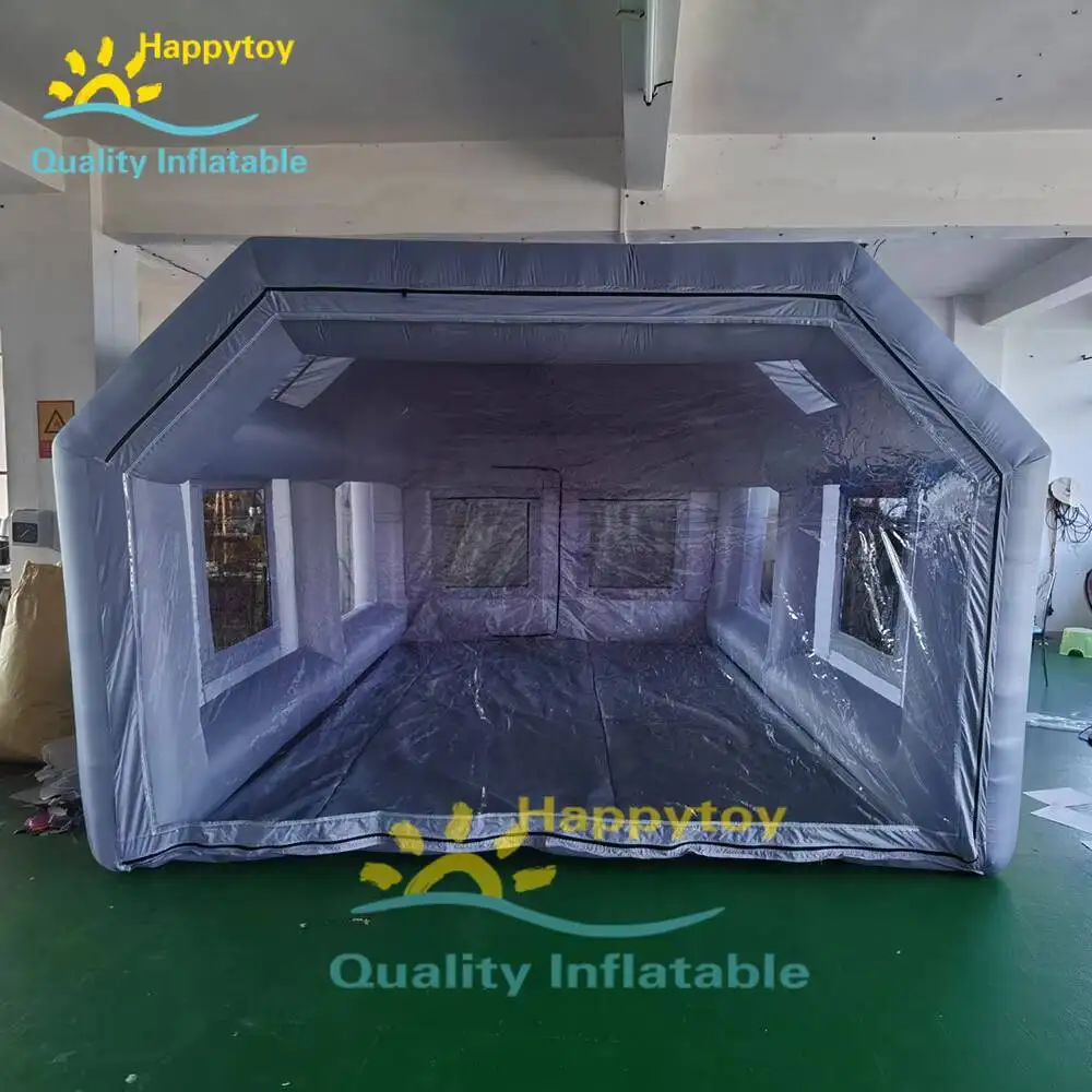 Outdoor Inflatable Spray Booth With Two Blowers Portable Inflatable Garage Car Cover Painting Wash Shelter Tent