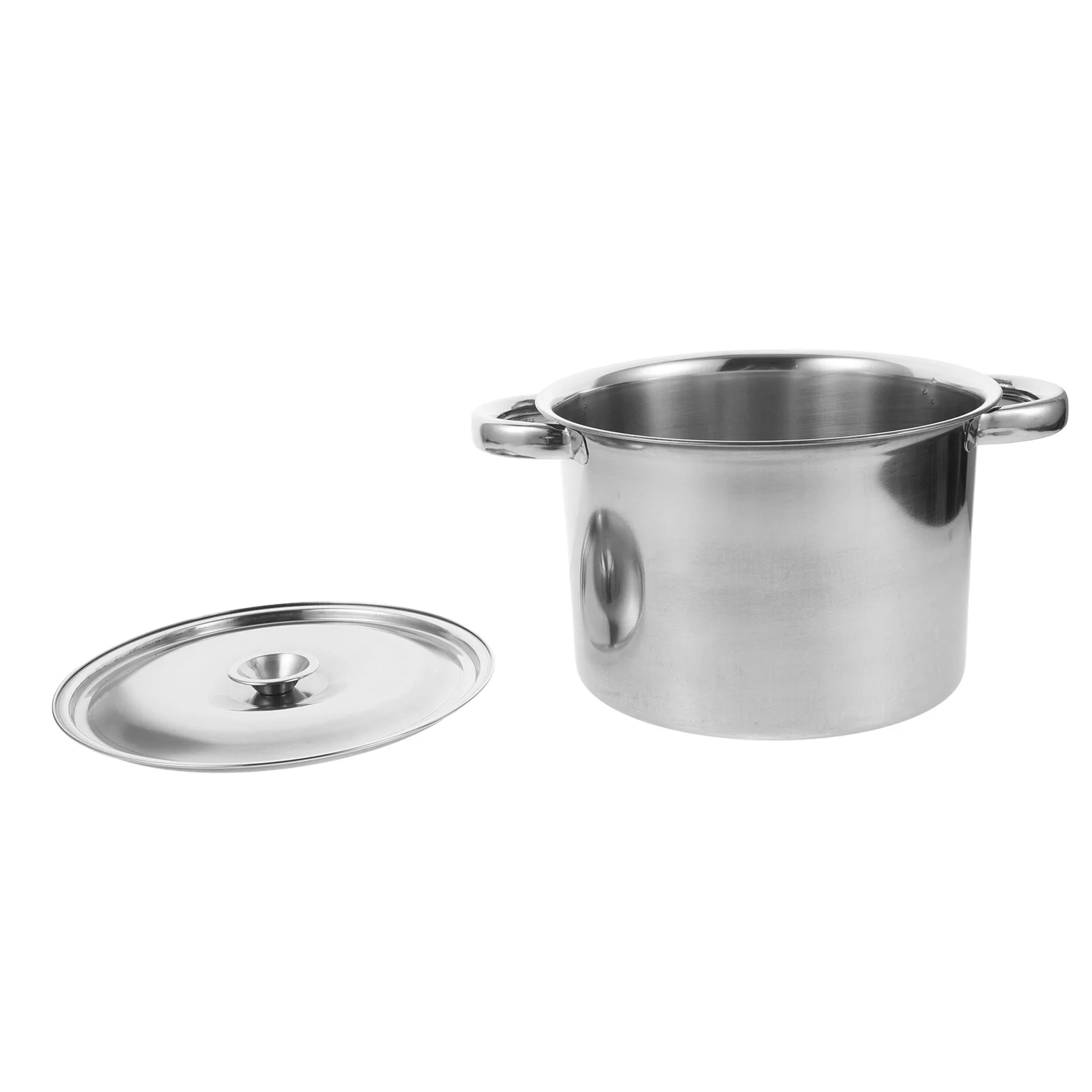 

Stainless Steel Storage Pot 3.5L Large Capacity Kitchen Soup Bucket Easy Clean Multipurpose Cooking Boiler